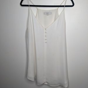 Loft - White Dressy Tank Top